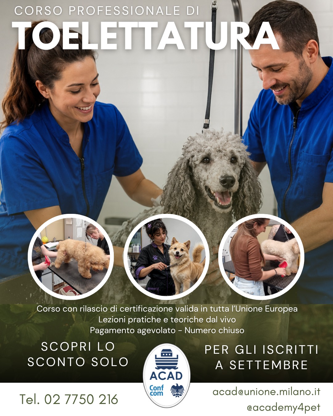 Corsi ACADemy: porta il tuo amore per gli animali in una professione che ti da…